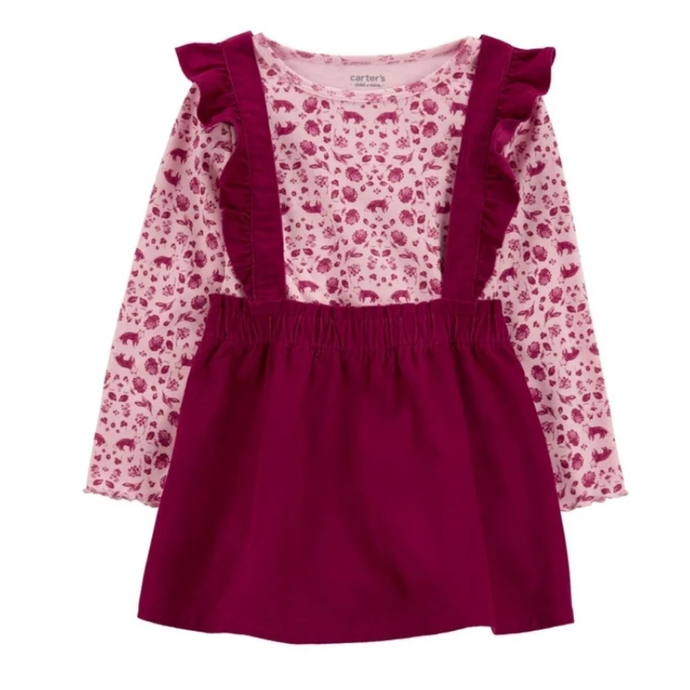 Carter’s Child of Mine 2-Piece Set Fox-Print Top & Coordinating Jumper | 18 M